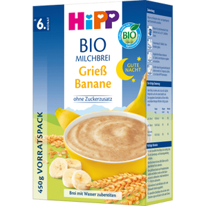 Abendbrei Milch Grieß Banane nach dem 6.Monat, 450 g - VivaVoss