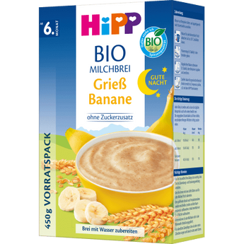 Abendbrei Milch Grieß Banane nach dem 6.Monat, 450 g - VivaVoss