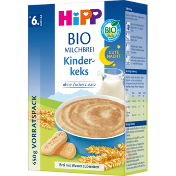 Abendbrei Milch Gute Nacht Bio Hafer Apfel ab dem 8.Monat, 450 g - VivaVoss