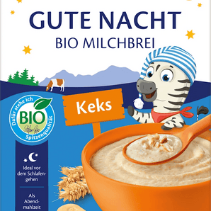 Hipp Abendbrei Milch Gute Nacht Bio Kinderkeks ab dem 6.Monat, 450 g – Babybrei image_position | VivaVoss