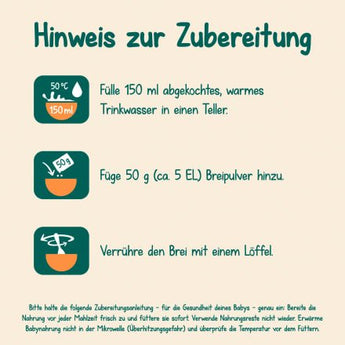 Abendbrei Milch Vollkorn Früchte Gute Nacht ab dem 6. Monat, 400 g - VivaVoss