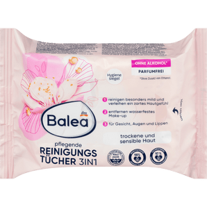 Abschminktücher Pflegend 3in1, 25 St Gesichtsreinigung by Balea – Available at VivaVoss
