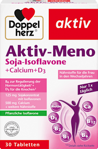 Aktiv-Meno Soja-Isoflavone + Calcium + Vitamin D3 Tabletten 30 St. Doppelherz