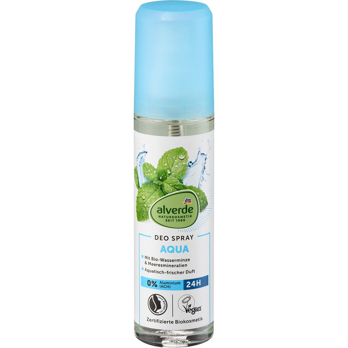 alverde NATURKOSMETIK Deo Zerstäuber Aqua, 75 ml – VivaVoss