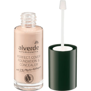 Foundation & Concealer Perfect Cover mit 2% Phyto-Kollagen 20 Almond, 25 ml