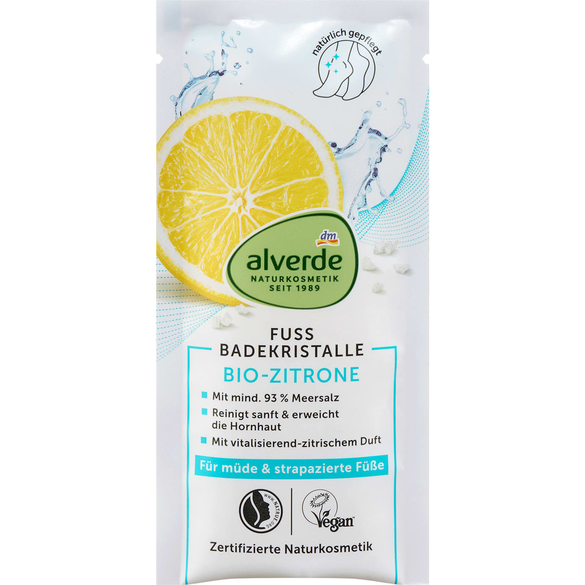 Fußbad Badekristalle Zitrone, 40 g