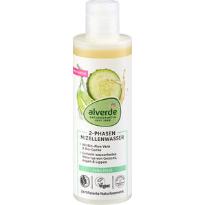 Mizellenwasser 2-Phasen Bio-Aloe Vera & Bio-Gurke, 200 ml