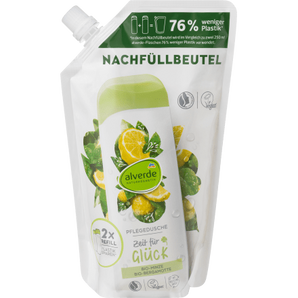 Nachfüllbeutel Duschgel Zeit für Glück Bio-Minze Bio-Bergamotte, 500 ml