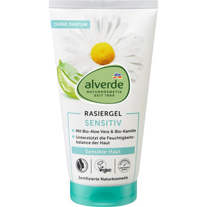 Rasiergel sensitiv Aloe Vera & Kamille, 150 ml