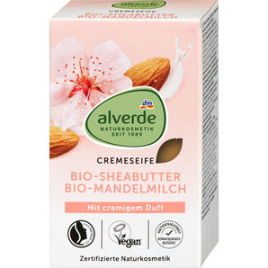 Seifenstück Cremeseife mit Sheabutter & Mandelmilch, 100 g