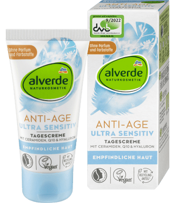 Anti Age Gesichtscreme ultra sensitiv, 50 ml Anti Age by alverde NATURKOSMETIK – Available at VivaVoss
