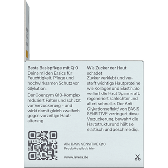 Anti Falten Feuchtigkeitscreme Q10 Basis Sensitiv lavera NATURKOSMETIK