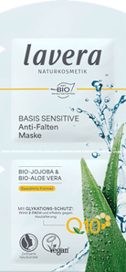 Anti Falten Gesichtsmaske Basis Sensitiv (2x5 ml) lavera NATURKOSMETIK