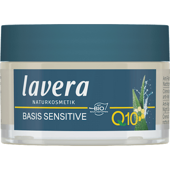 Anti Falten Nachtcreme Q10 Basis Sensitiv lavera NATURKOSMETIK