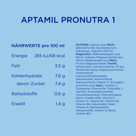 Anfangsmilch 1 Pronutra von Geburt an, 1,2 kg