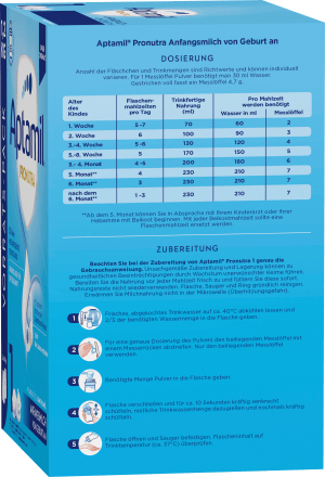 Anfangsmilch 1 Pronutra von Geburt an, 1,2 kg