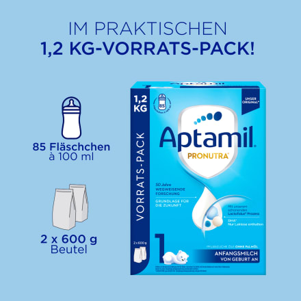 Anfangsmilch 1 Pronutra von Geburt an, 1,2 kg