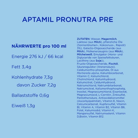 Anfangsmilch Pre Pronutra von Geburt an, 1,2 kg