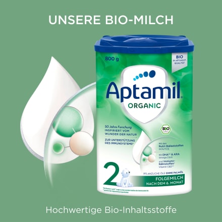 Folgemilch 2 Organic nach dem 6. Monat, 800 g