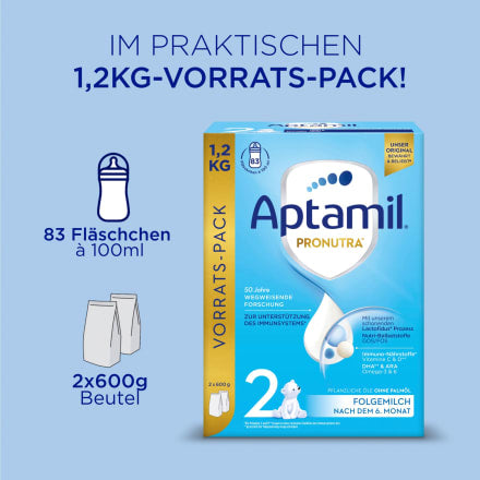 Folgemilch 2 Pronutra nach dem 6. Monat, 1,2 kg