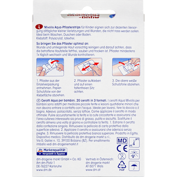 Aqua-Pflasterstrips für Kinder Mivolis