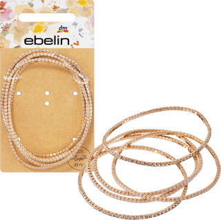 Armbänder elastisch mit Glitzersteinchen, 5 St - VivaVoss