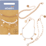 Armbänder mit Perlen Gold - Optik, 3 St - VivaVoss