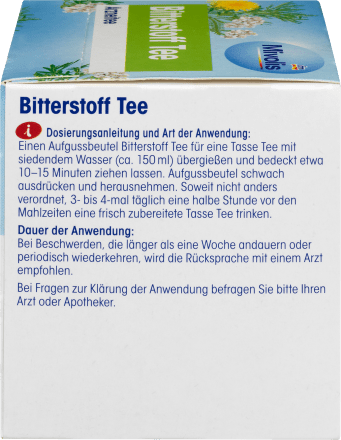 Arzneitee, Bitterstoff Tee (12 Beutel), 21 g - VivaVoss