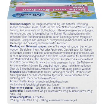 Arzneitee, Hals & Rachen Tee (12 Beutel) Mivolis
