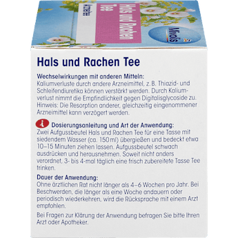 Arzneitee, Hals & Rachen Tee (12 Beutel) Mivolis