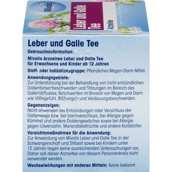 Arzneitee, Leber & galle Tee (12 Beutel), 21 g - VivaVoss