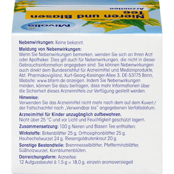 Arzneitee, Nieren & Blasen Tee (12 Beutel) Mivolis