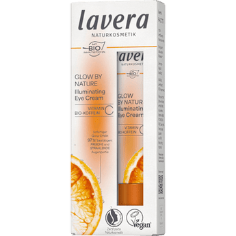 Augencreme Glow by Nature Vitamin C Bio-Koffein lavera NATURKOSMETIK