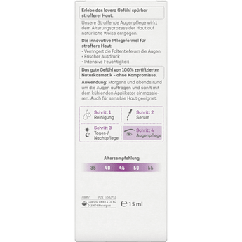 Augencreme straffend lavera NATURKOSMETIK