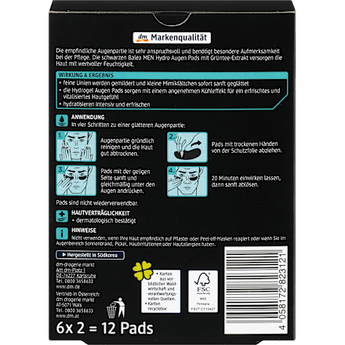 Augenpads Hydro  (6 Paar) Balea MEN