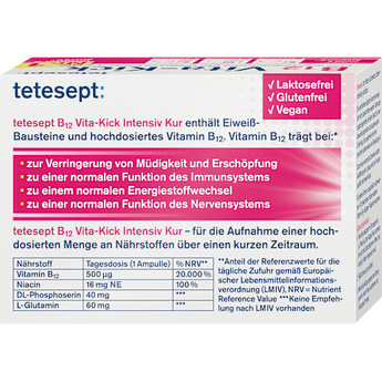 B12 Vita - Kick Intensiv - Kur 500 μg Trinkampullen, 7 St - VivaVoss