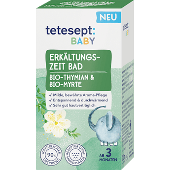 Baby Erkältungszeit Bad mit Thymian & Myrte tetesept