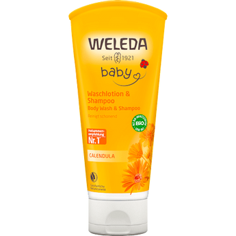 Baby Waschlotion & Shampoo Calendula, 200 ml - VivaVoss