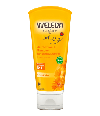Baby Waschlotion & Shampoo Calendula, 200 ml - VivaVoss