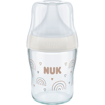 Babyflasche aus Glas Perfect Match, weiß, von Geburt an, 120 ml, 1 St by NUK – VivaVoss