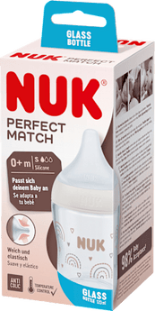 Babyflasche aus Glas Perfect Match, weiß, von Geburt an, 120 ml, 1 St Babyflasche by NUK – Available at VivaVoss