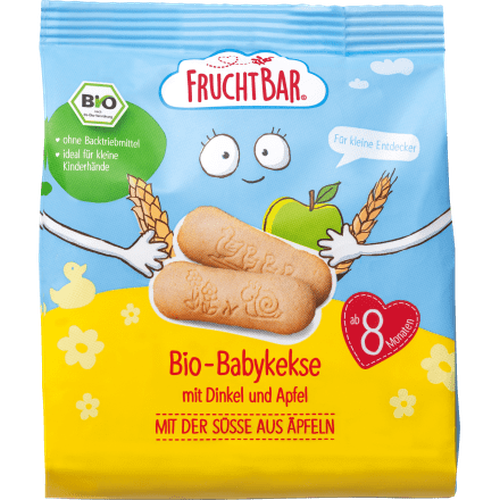 Babykekse Dinkel - Apfel, ab dem 8. Monat, 100 g Baby Snack by FruchtBar – Available at VivaVoss