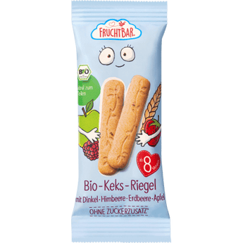 Babykekse Keks - Riegel mit Dinkel & Himbeere, ab 8 Monaten (3x30 g), 90 g Baby Snack by FruchtBar – Available at VivaVoss