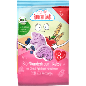 Babykekse Wundertraum - Kekse mit Dinkel, Apfel & Heidelbeere, ab 8 Monaten, 100 g Baby Snack by FruchtBar – Available at VivaVoss