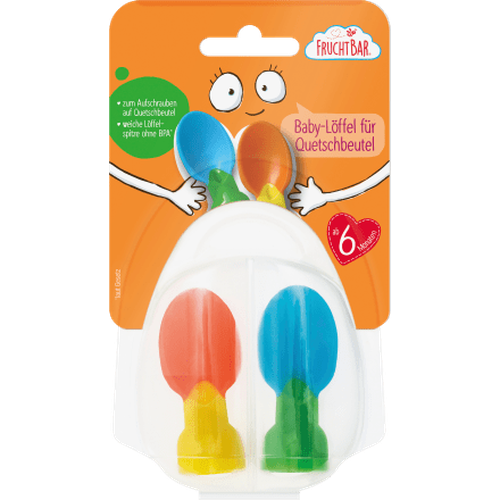 Babylöffel für Quetschbeutel, ab dem 6.Monat, 2 St Quetschie by FruchtBar – Available at VivaVoss