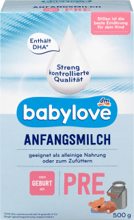 Anfangsmilch Pre von Geburt an, 0,5 kg