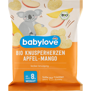 Babysnack Knusperherzen Apfel-Mango, ab dem 8. Monat, 30 g