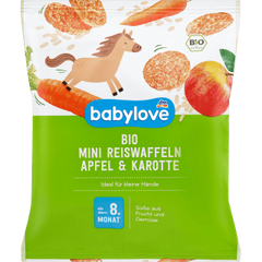 Babysnack Reiswaffeln Apfel & Karotte, ab dem 8. Monat, 35 g