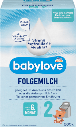 Folgemilch 2 nach dem 6. Monat, 500 g