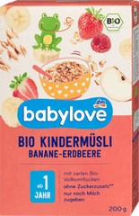 Kindermüsli Bio Banane-Erdbeere ab 1 Jahr, 200 g